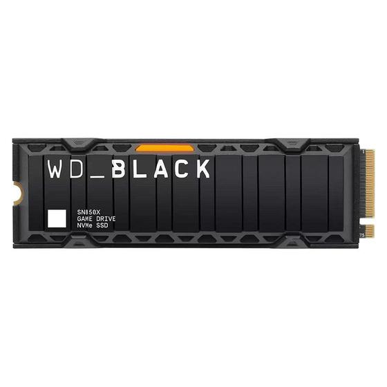 Imagem de SSD M.2 WesternDigital WD_Black SN850X Gen4, com Heatsink, 2TB, 7300MBs