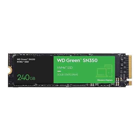 Imagem de SSD M.2 WesternDigital WD Green SN350, 240GB, 2400MBs