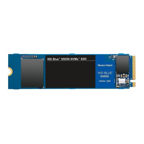 Imagem de SSD M2 500Gb Western Digital NVMe SN550 WD BLUE NVMe M.2 2280 PCIe - 2,5” Leitura 2400MB/s e Gravação 1950MB/s