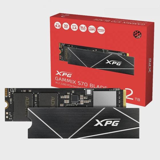 Imagem de Ssd m2 nvme 2tb adata xpg gammix s70 blade pciex 4.0