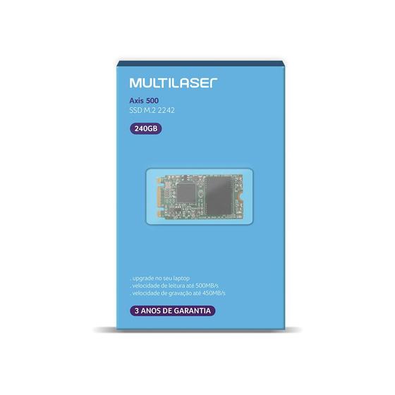 Imagem de SSD Multilaser Axis 500 240GB M.2 2242 Sata - SS204