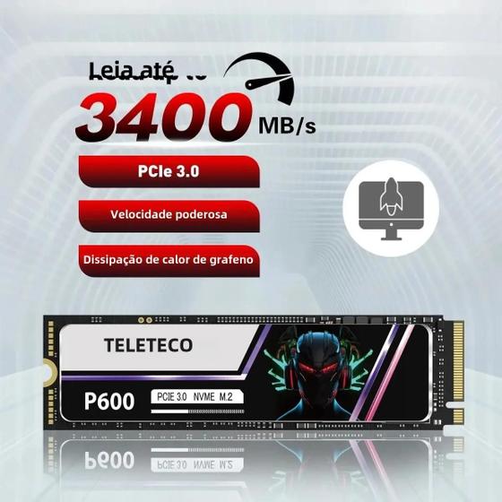 Imagem de SSD NVMe PCIe M.2 Reletech P600 - 256GB, 512GB, 1TB e 2TB - Para Laptop e Desktop