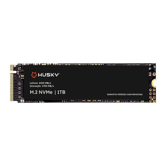 Imagem de SSD PCIe Husky ThunderBoost, 1TB, M.2 NVMe, Leitura 2400MB/s, Gravação 1700MB/s, Preto - HSSD0021000