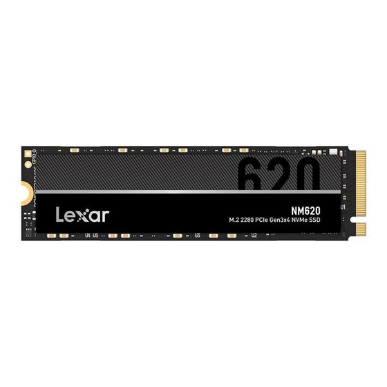 Imagem de SSD PCIe Lexar Internal NM620, 256GB, Leitur 3500MB/s e Gravação 1300MB/s, Preto - LNM620X256G-RNNNU