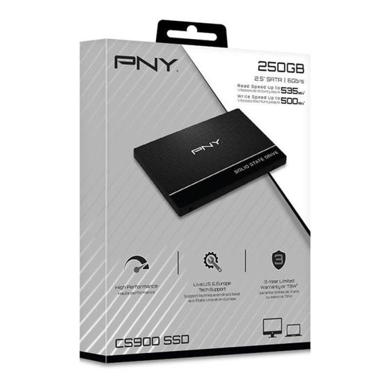 Imagem de Ssd Pny 250Gb 2,5" Cs900 Sat3 Ssd7Cs900-250-Rb