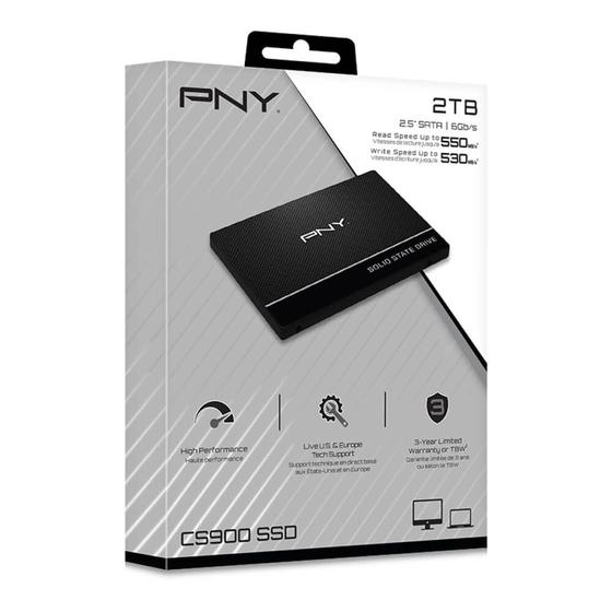 SSD PNY 2TB 2,5" CS900 SATA3 6Gb/s - SSD7CS900-2TB-RB Menor preço em SSD PNY 2TB 2,5" CS900 SATA3 6Gb/s - SSD7CS900-2TB-RB