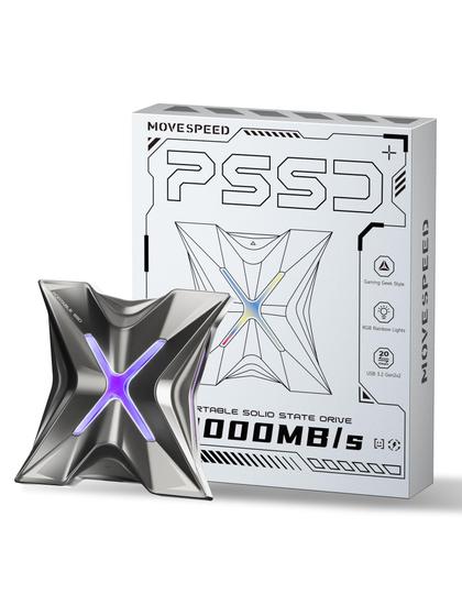 Imagem de SSD Portátil MOVE SPEED RX20 2TB - USB-C 3.2 Gen 2x2 - 2000MB/s