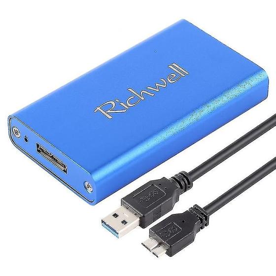 Imagem de SSD Richwell R15 60GB - 2.5 Polegadas MSATA para USB 3.0 - Kit com Acessórios