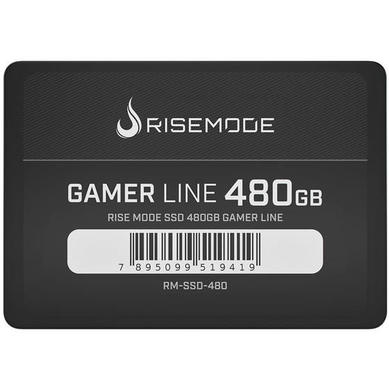 SSD Rise Mode 480GB Gamer Line, SATA, Leitura: 535MB/s e Gravação: 435MB/s, Preto - RM-SSD-480 Menor preço em SSD Rise Mode 480GB Gamer Line, SATA, Leitura: 535MB/s e Gravação: 435MB/s, Preto - RM-SSD-480
