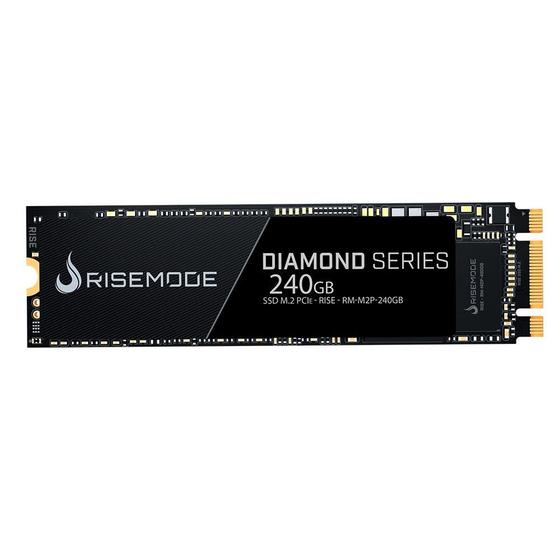 Imagem de SSD Rise Mode PCI Diamond Series. 240GB, M.2, Leituras: 2500MB/s e Gravações: 1200MB/s - RM-M2P-240GB