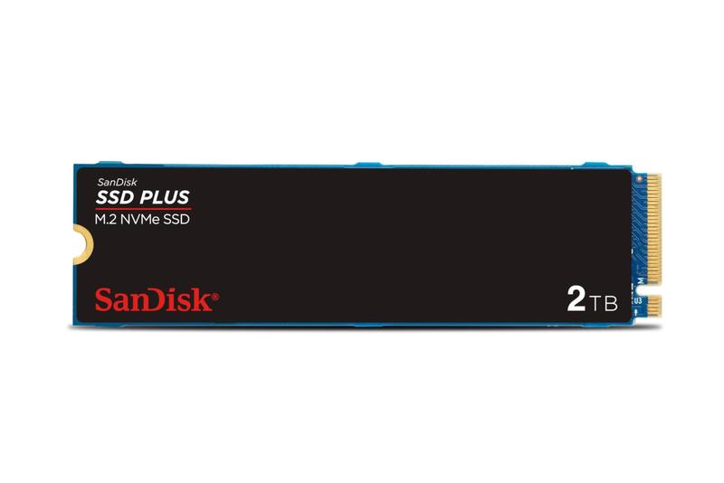 Imagem de SSD SanDisk SSD Plus M.2 NVMe de 2 TB - PCIE Gen 3.0