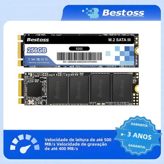 Imagem de SSD SATA NGFF Bestoss M2 2280 De Alta Capacidade, Disco Rígido De 120GB 128GB 256GB 512GB 1TB Para