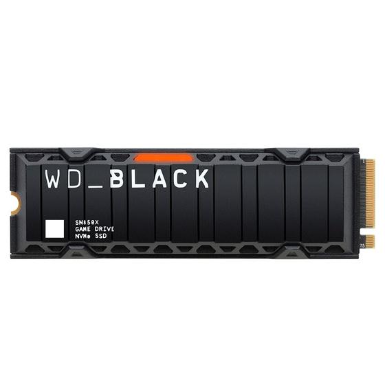 Imagem de SSD WD Black SN850X, 2TB, NVMe, Heatsink, M.2 2280 PCIe GEN4X4, Leitura:7300 MB/s e Gravação: 6600 MB/s, Preto - WDS200T2XHE, Compatível com PS5