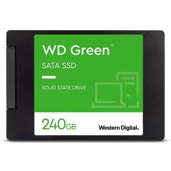 SSD WD Green, 240 GB, SATA, Leitura 545MB/s, Gravação 430MB/s - WDS240G3G0A Menor preço em SSD WD Green, 240 GB, SATA, Leitura 545MB/s, Gravação 430MB/s - WDS240G3G0A