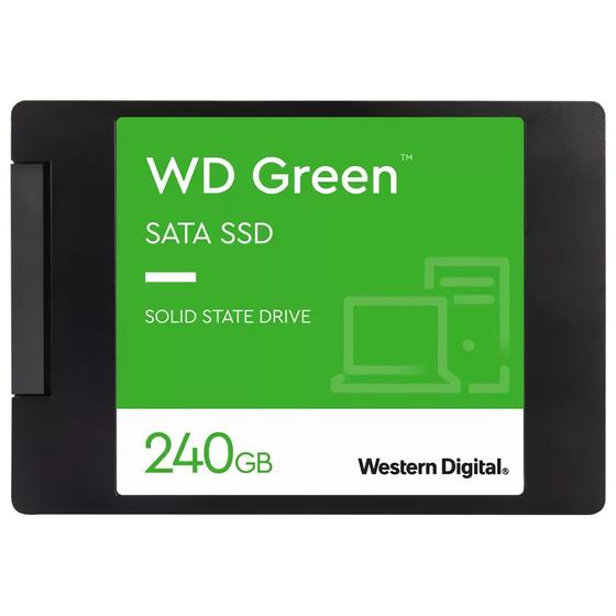 Imagem de SSD WD Green, 240GB, SATA, Leitura 545MB/s e Gravação 430MB/s - WDS240G3G0A