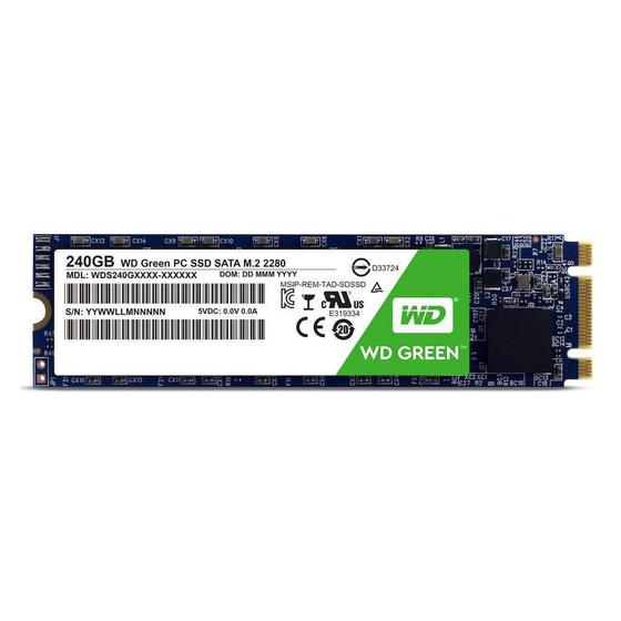 SSD WD Green Sata M.2 2280 240Gb WDS240G2G0B Menor preço em SSD WD Green Sata M.2 2280 240Gb WDS240G2G0B