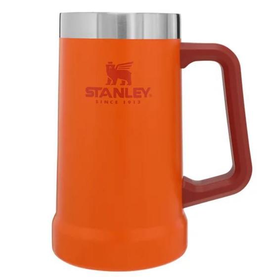 Imagem de STANLEY Caneca Termica Inox para Cerveja Bebidas Geladas e Quentes 709ml 8043 Laranja