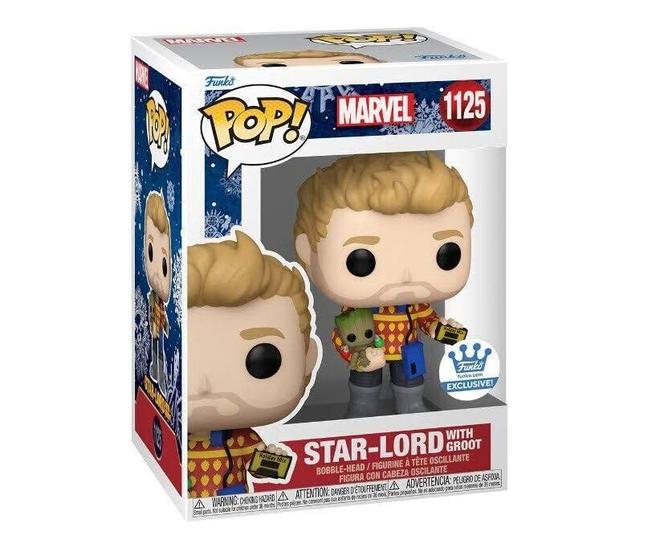 Imagem de Star-Lord com figura de vinil exclusiva Groot