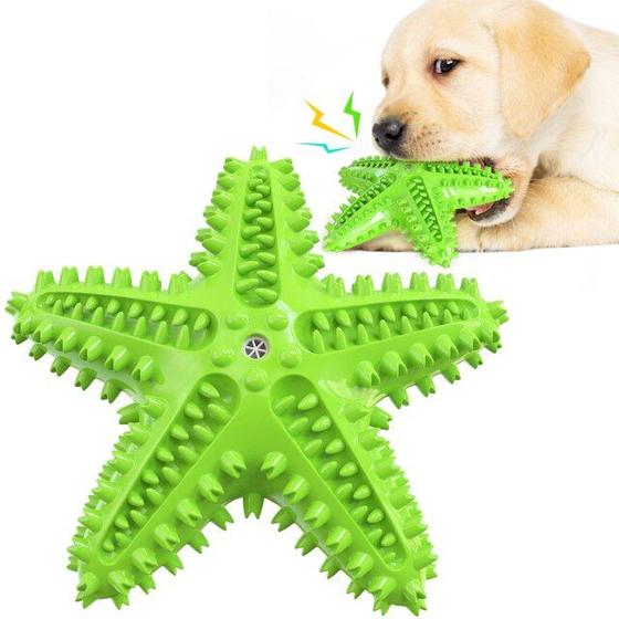 Imagem de Star Shape Dogs Talking Toys Dog Toothbrush Toy Pet Molar Tooth Cleaning Dogs Interactive Toy Training IQ Durable Chewing Toys Brinquedos de Cachorro