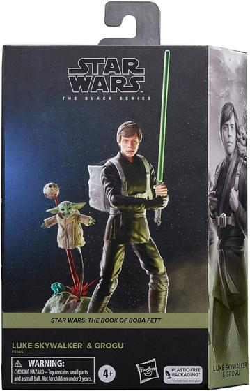 Imagem de Star Wars Luke Skywalker e Grogu The Black Series Hasbro