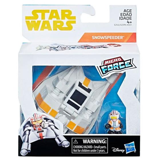 Imagem de Star Wars Micro Force Veículo Snowspeeder - E2394 E2411 - Hasbro