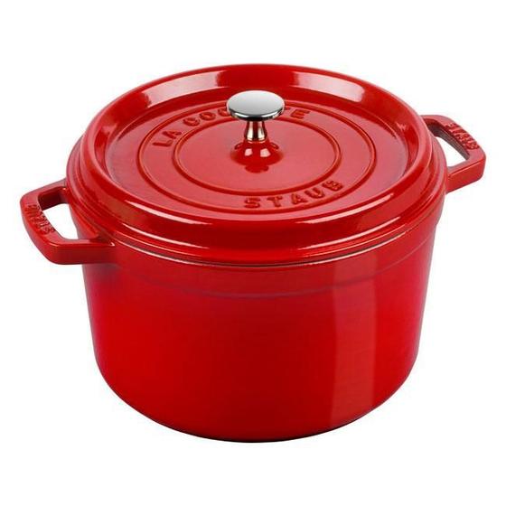 Imagem de Staub França - Caçarola Cocotte Redonda Alta Ferro Fundido Cereja Ø24