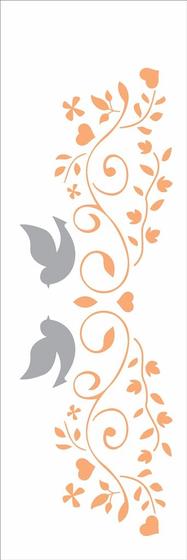 Imagem de Stencil 1030 Simples  Arabesco Casamento  OPA 2416