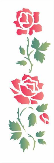 Imagem de Stencil 1030 Simples - Flores Rosas Ii - Opa 1036