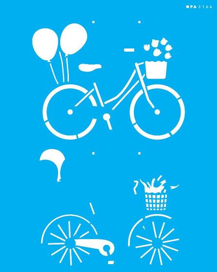 Imagem de Stencil 20x25 Bicicleta Vintage - OPA 3166