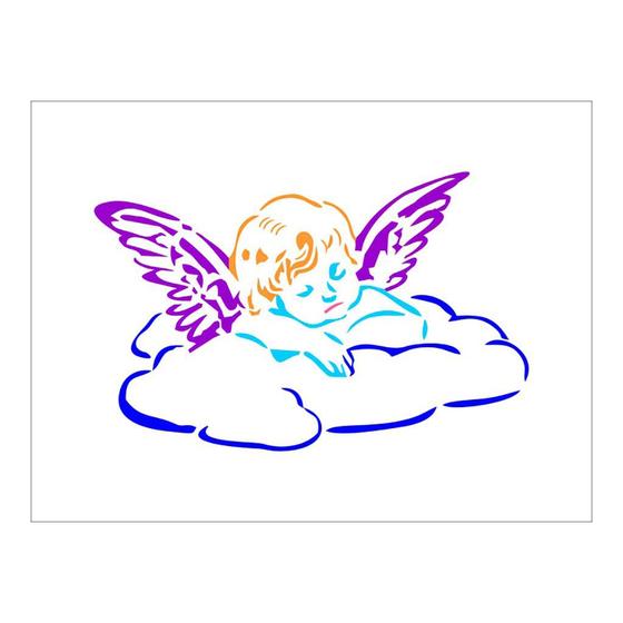 Imagem de Stencil Anjo - 15x20 - Ref A2083