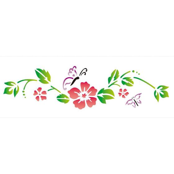Stencil de Acetato para Pintura OPA 10 x 30 cm - 279 Papoulas Menor preço em Stencil de Acetato para Pintura OPA 10 x 30 cm - 279 Papoulas