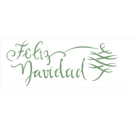 Imagem de Stencil de Acetato para Pintura OPA 10X30 2307 Feliz Navidad