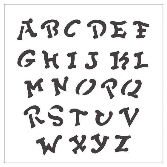 Stencil de Acetato para Pintura OPA 14 x 14 cm - 976 Alfabeto IV Menor preço em Stencil de Acetato para Pintura OPA 14 x 14 cm - 976 Alfabeto IV