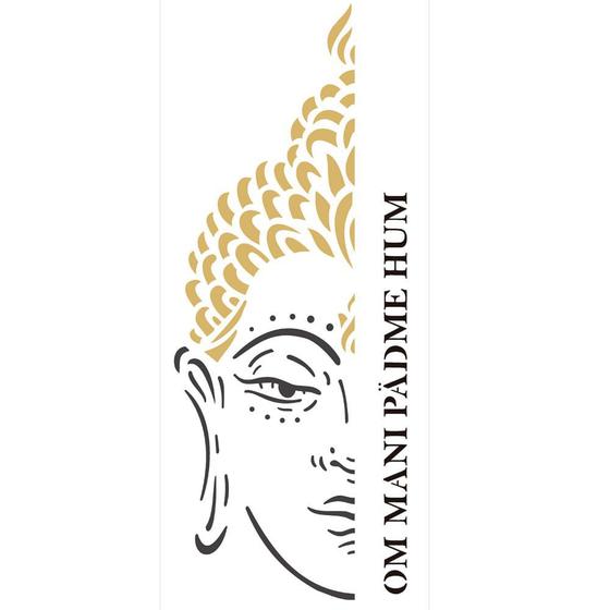 Imagem de Stencil de Acetato para Pintura OPA 17X42 2257 Religião Buda
