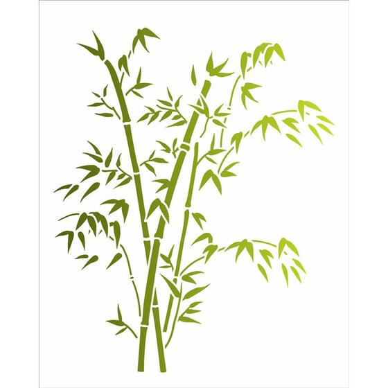 Imagem de Stencil de Acetato para Pintura Opa Simples 20 X 25 Cm - 3353 Bambu Chinês