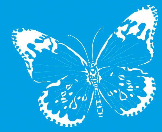 Stencil Litoarte 21,1x17,2 STM-104 Borboleta Menor preço em Stencil Litoarte 21,1x17,2 STM-104 Borboleta