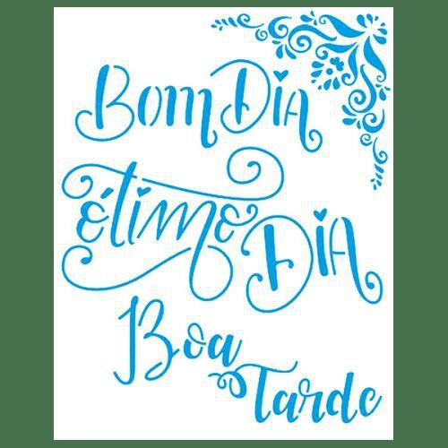 Stencil Litoarte 25x20 STR-170 Frases Bom Dia - Estêncil para Pintura - Magazine Luiza Stencil Litoarte 25x20 STR-170 Frases Bom Dia - Estêncil para Pintura - Magazine Luiza
