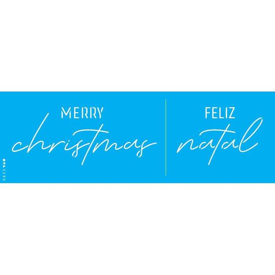 Imagem de Stencil Opa 10 x 30 cm - Merry Christimas III - 3280