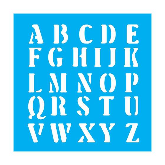 Imagem de Stencil Opa 14x14 Alfabeto 3 0975