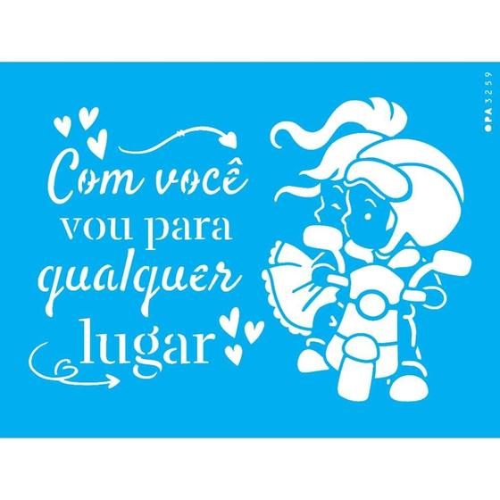 Imagem de Stencil Opa 15 X 20 cm - Com Você - 3259