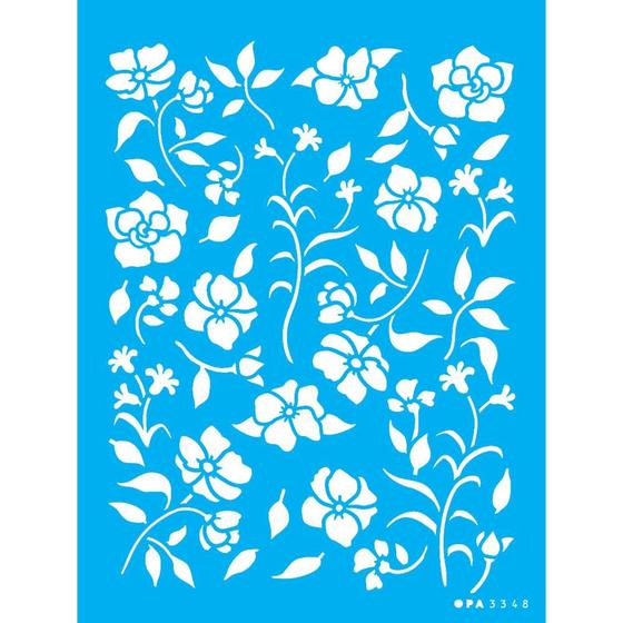 Imagem de Stencil Opa 15 X 20 cm - Estamparia : Floral III - 3348