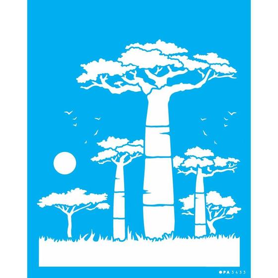 Imagem de Stencil Opa 20 x 25 cm - Africa Baoba - 3433