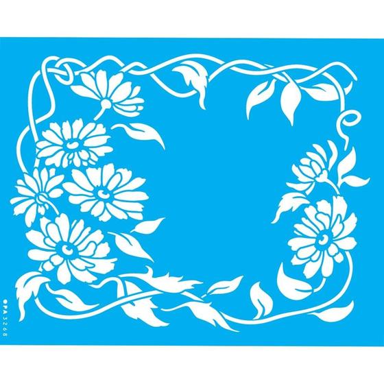 Imagem de Stencil Opa 20 X 25 cm - Flores Margaridas - 3268