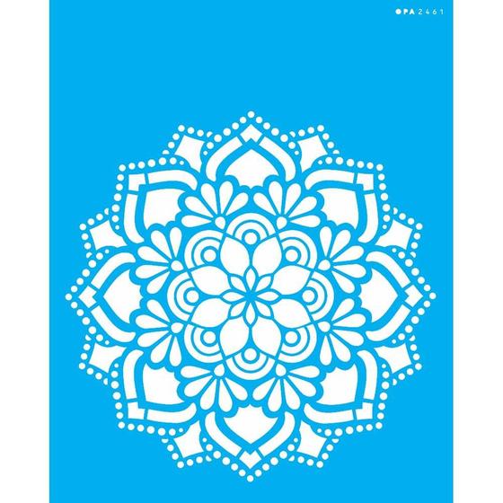 Imagem de Stencil Opa 20 x 25 cm - Mandala Flor Renda - 2461