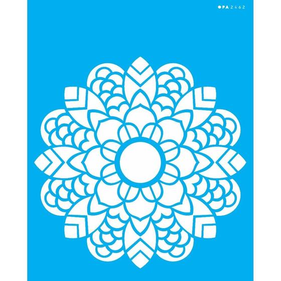 Imagem de Stencil Opa 20 x 25 cm - Mandala Folhas - 2462