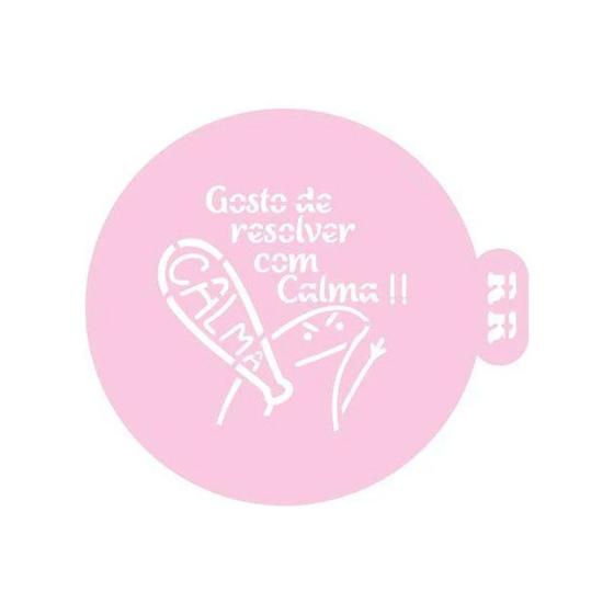 Imagem de Stencil para Bentô Cake - Flork "Calma" - Ref. 4003 - 01 unidade - RR Cortadores - Rizzo