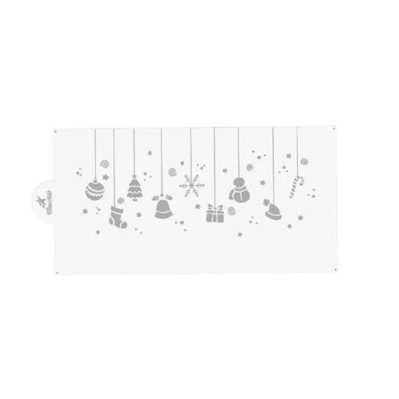 Imagem de Stencil Pendentes de Natal - 34cm - 1 unidade - BlueStar - Rizzo