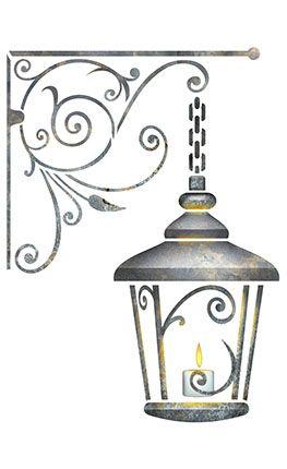Stencil Pintura Sobreposição Luminária c/ Vela 34,4x21cm ST-297 - Litoarte Menor preço em Stencil Pintura Sobreposição Luminária c/ Vela 34,4x21cm ST-297 - Litoarte
