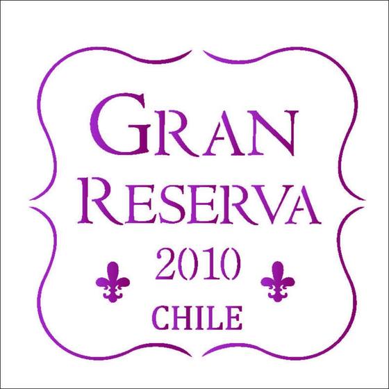 Imagem de Stencil Simples 10X10 Opa 1984  Rotulo Vinho