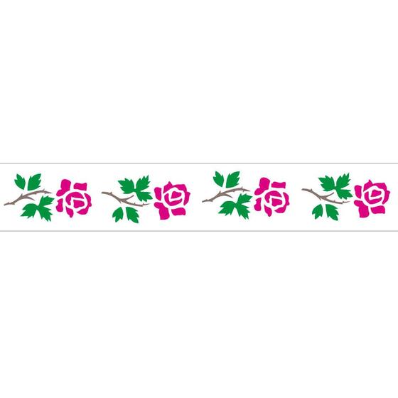 Imagem de Stencil Sp. 04X30 188 Flores Rosa